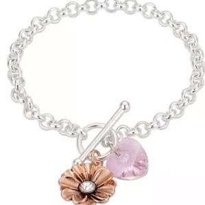 Unwritten Rose Gold Two-Tone Charm Bracelet